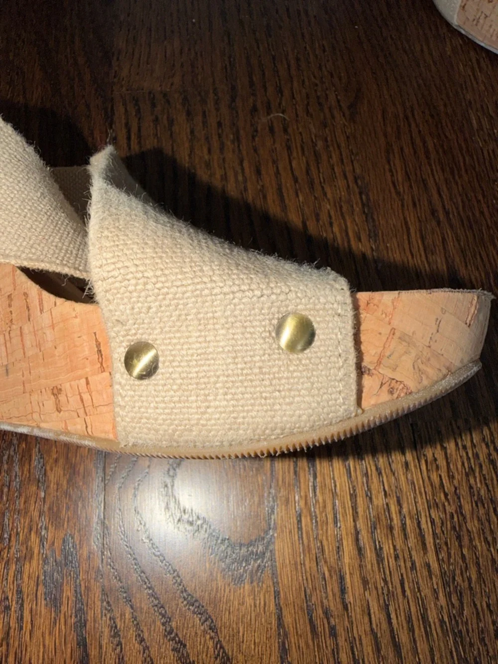 Lucky Brand Miller Crisscross Cork Wedge Sandals